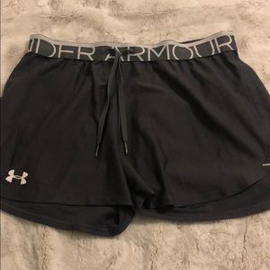 Gray athletic shorts